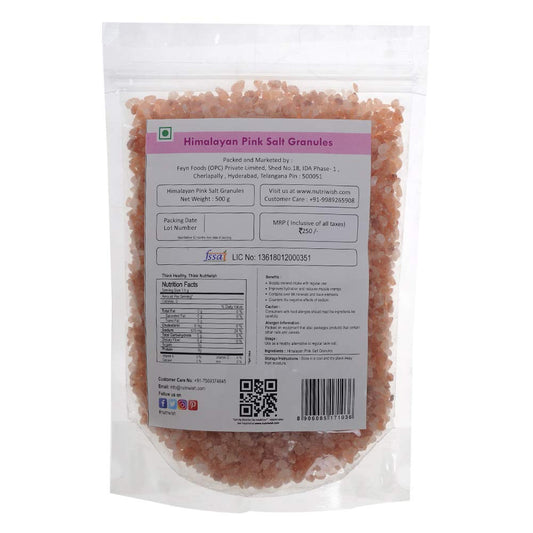Nutriwish Himalayan Pink Salt Granules