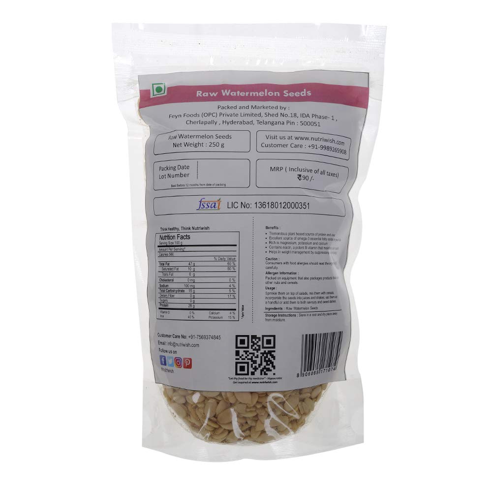 Nutriwish Raw Watermelon Seeds