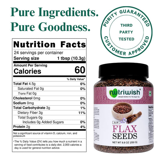 Nutriwish Raw Flax Seeds