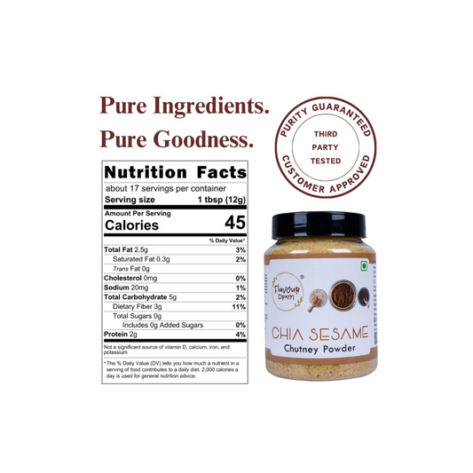 Flavour Drum Chia Sesame Chutney Powder